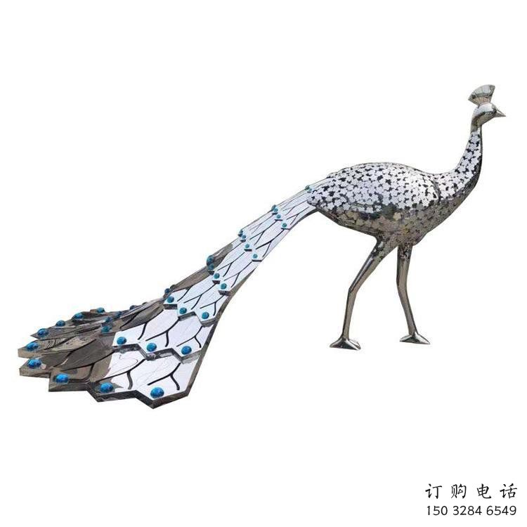地產(chǎn)孔雀雕塑預(yù)定，露天雕塑，不銹鋼孔雀雕塑制作廠家