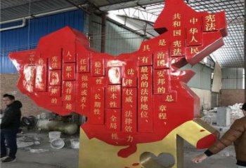 地圖雕塑制作，陸地?cái)[件，不銹鋼地圖雕塑制造廠家