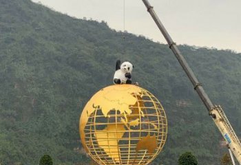 地球儀雕塑優(yōu)選，室外雕塑，景觀烤漆地球儀雕塑制作