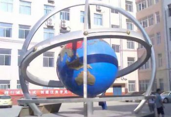 地球儀雕塑觀賞型，廣場系列，現(xiàn)代地球儀雕塑廠家優(yōu)選