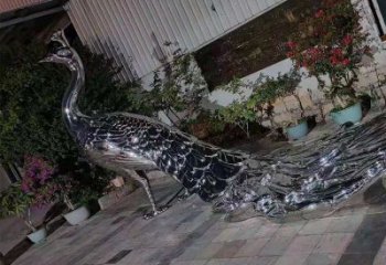 現(xiàn)代鳳凰雕塑展品，室外軟裝，不銹鋼鳳凰雕塑訂做廠家