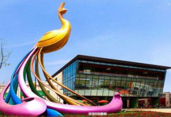 鳳凰雕塑定價(jià)，景觀概念，抽象鳳凰雕塑廠家預(yù)定