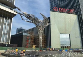 鳳凰雕塑選用，廣場雕塑，抽象鳳凰雕塑廠家選用