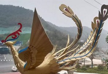 鳳凰雕塑生產(chǎn)商，街頭藝術(shù)，藝術(shù)發(fā)光鳳凰雕塑精選