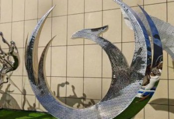 鳳凰雕塑精品，景觀概念，不銹鋼鳳凰圓環(huán)雕塑通用