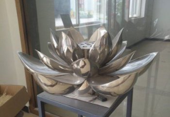 荷花雕塑展品，景觀概念，景觀鏡面荷花雕塑廠家優(yōu)選