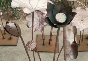 荷葉雕塑廠家精選，街頭藝術，公園銅荷葉雕塑承接