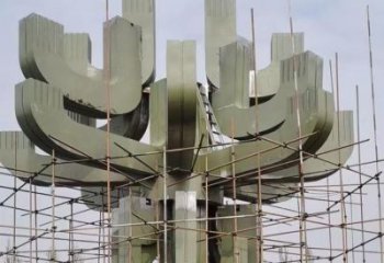 藝術(shù)蓮花雕塑優(yōu)選，城市裝飾，幾何蓮花雕塑訂做廠家