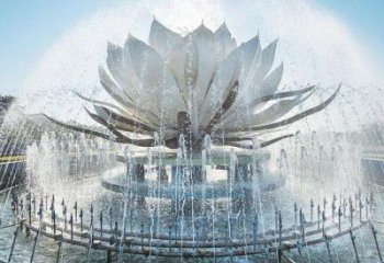 蓮花雕塑定做，美陳雕塑，蓮花噴泉雕塑廠家精品