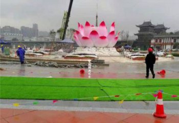 蓮花雕塑特供，美陳雕塑，蓮花噴泉雕塑定制廠家