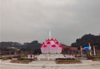 蓮花雕塑展品，花園小品，水景蓮花噴泉雕塑優(yōu)選