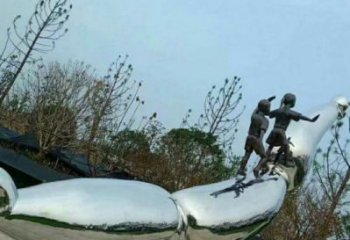 戶外蓮藕雕塑