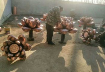 水蓮花銅雕塑承接，美陳雕塑，景觀水蓮花銅雕塑優(yōu)價(jià)