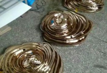 玫瑰花雕塑服務(wù)商，金屬構(gòu)件，金屬電鍍玫瑰花雕塑定價(jià)