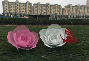 鏤空玫瑰花雕塑精選，廣場系列，鏤空玫瑰花雕塑承接