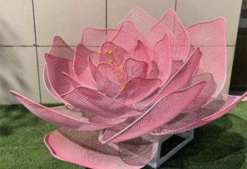 玫瑰花雕塑廠家，鋼管組合，烤漆鏤空玫瑰花雕塑定做