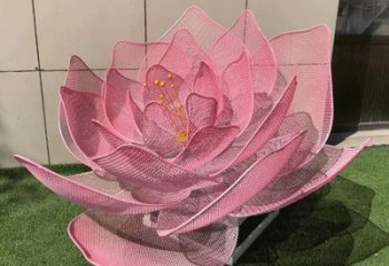 玫瑰花雕塑定做，公園小品，鏤空玫瑰花雕塑廠家制作