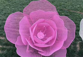 玫瑰花雕塑觀賞型，花園小品，景觀鏤空玫瑰花雕塑精選