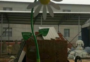 主題葵花雕塑優(yōu)選，多彩藝術(shù)，抽象葵花雕塑選用