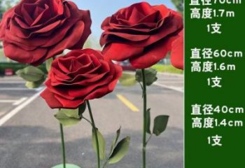 仿真月季花雕塑