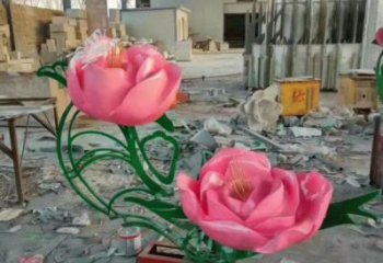 月季雕塑廠家，花園小品，制造月季花朵雕塑優(yōu)價(jià)