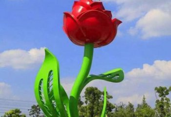 月季雕塑精品，圓雕體系，景區(qū)月季花朵雕塑選定
