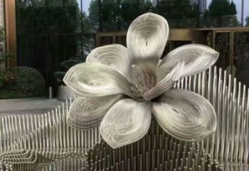 大型月季花雕塑優(yōu)選，白鋼構(gòu)件，不銹鋼月季花雕塑廠家