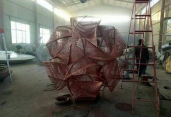花球雕塑精品，景觀雕塑，不銹鋼花球雕塑生產(chǎn)商