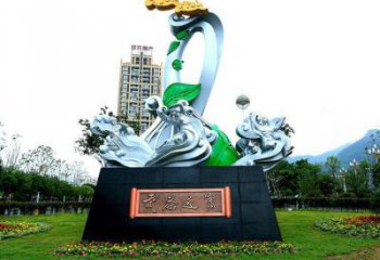蘭花雕塑優(yōu)選，陸地擺件，園林蘭花花朵雕塑供應廠家