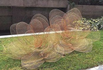花朵雕塑選用，景區(qū)案例，鏤空花朵雕塑廠家通用