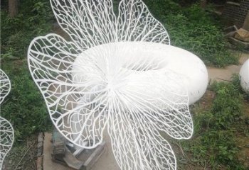 鏤空花朵雕塑預(yù)定，編織制作，鏤空花朵雕塑制作廠家