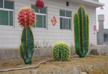 仙人棒雕塑精選，公園雕塑，仿真仙人棒雕塑廠家