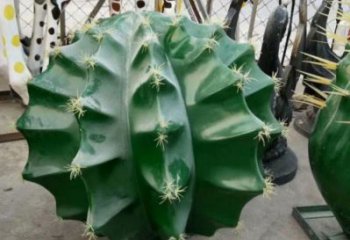 門(mén)口仙人球雕塑