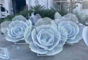 牡丹花雕塑精選，歐式風(fēng)格，門口鏤空牡丹花雕塑選定