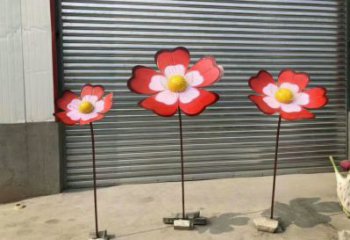 風(fēng)車花雕塑優(yōu)選，多彩藝術(shù)，不銹鋼風(fēng)車花雕塑廠家選用