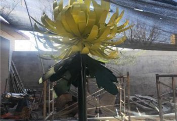 菊花雕塑廠家，景觀概念，不銹鋼菊花雕塑通用