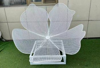 梨花雕塑常用，景觀概念，不銹鋼梨花雕塑擺件供求