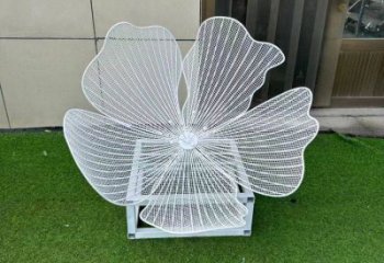 梨花雕塑供應(yīng)，景觀雕塑，美陳鏤空梨花雕塑素材制造