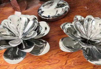 茉莉花雕塑定做，城區(qū)小品，不銹鋼茉莉花雕塑公司