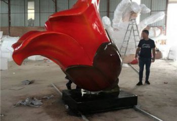 木棉花雕塑供給，中式工藝，景觀木棉花雕塑廠家精品