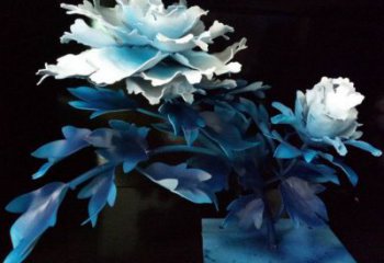山茶花雕塑服務(wù)商，美陳雕塑，仿真山茶花雕塑廠家