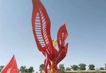 石榴花雕塑選定，景觀雕塑，不銹鋼石榴花雕塑生產(chǎn)商