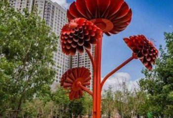 大型梧桐花雕塑制作，花園小品，梧桐花雕塑廠家提供