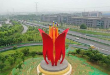 梧桐花雕塑專供，廣場(chǎng)雕塑，不銹鋼梧桐花雕塑標(biāo)準(zhǔn)