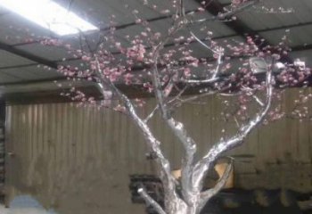 櫻花雕塑優(yōu)選，城市裝飾，不銹鋼櫻花雕塑訂做廠家