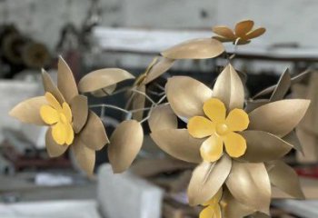 櫻花雕塑制造商，小區(qū)擺件，不銹鋼櫻花雕塑制造商