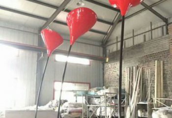 郁金香雕塑常用，景觀擺件，不銹鋼郁金香雕塑廠家