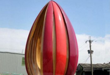 郁金香雕塑定價，街景小品，不銹鋼郁金香雕塑工廠