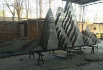 景觀假山雕塑，城區(qū)小品，戶外假山雕塑生產商