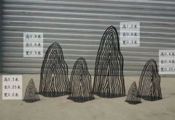 售樓部假山雕塑，鏤空發(fā)光雕塑，烤漆題材